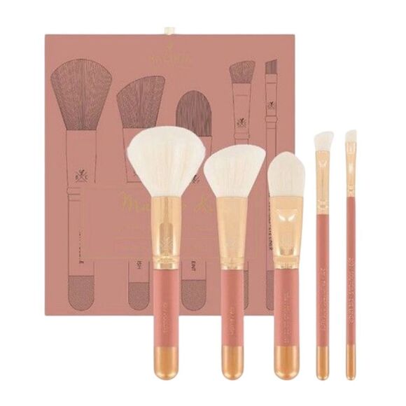Bachca Paris Terracotta 5-Piece Professional Makeup Brush Set - Picture 1 of 4